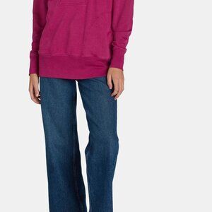 Time and Tru Women's Mock Neck Sweatshirt with Button Placket, Sizes L